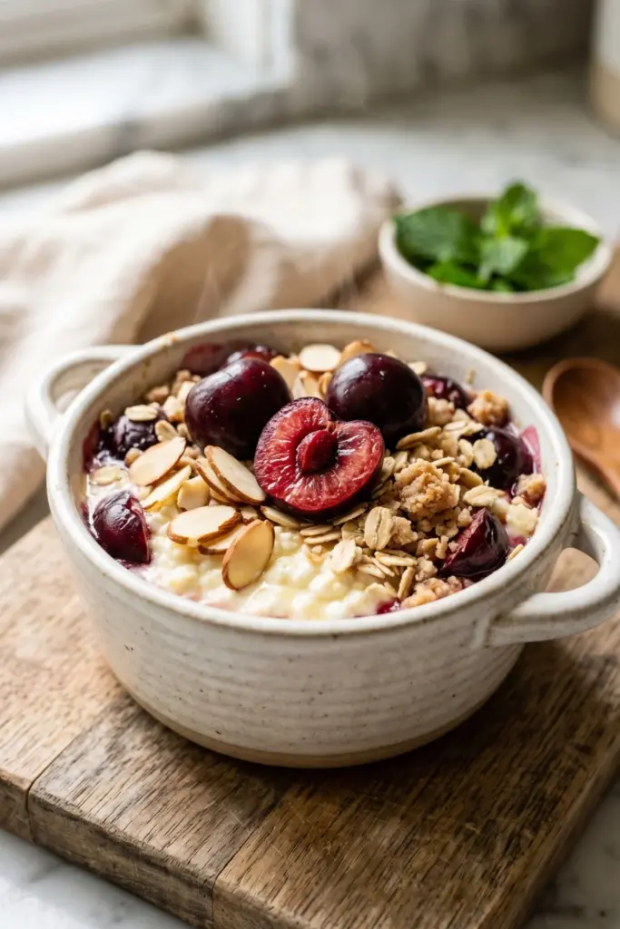 cherry-almond-cottage-cheese-crumble-summer-dessert