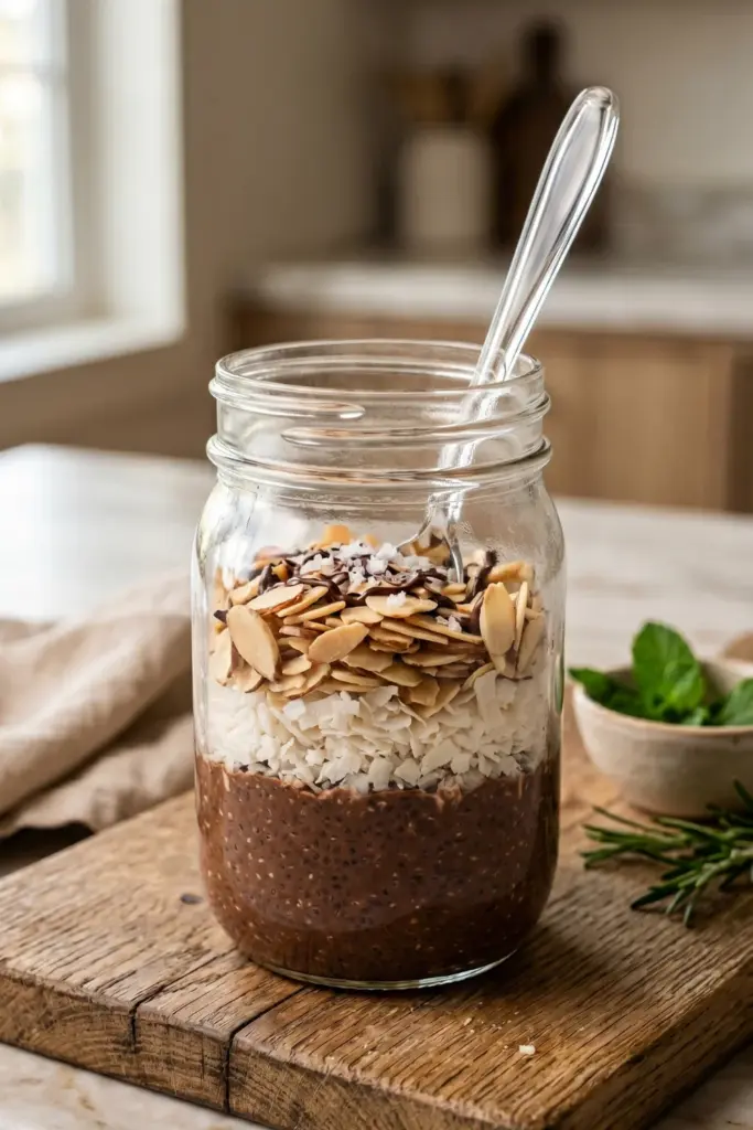 chocolate-coconut-almond-breakfast-jar.