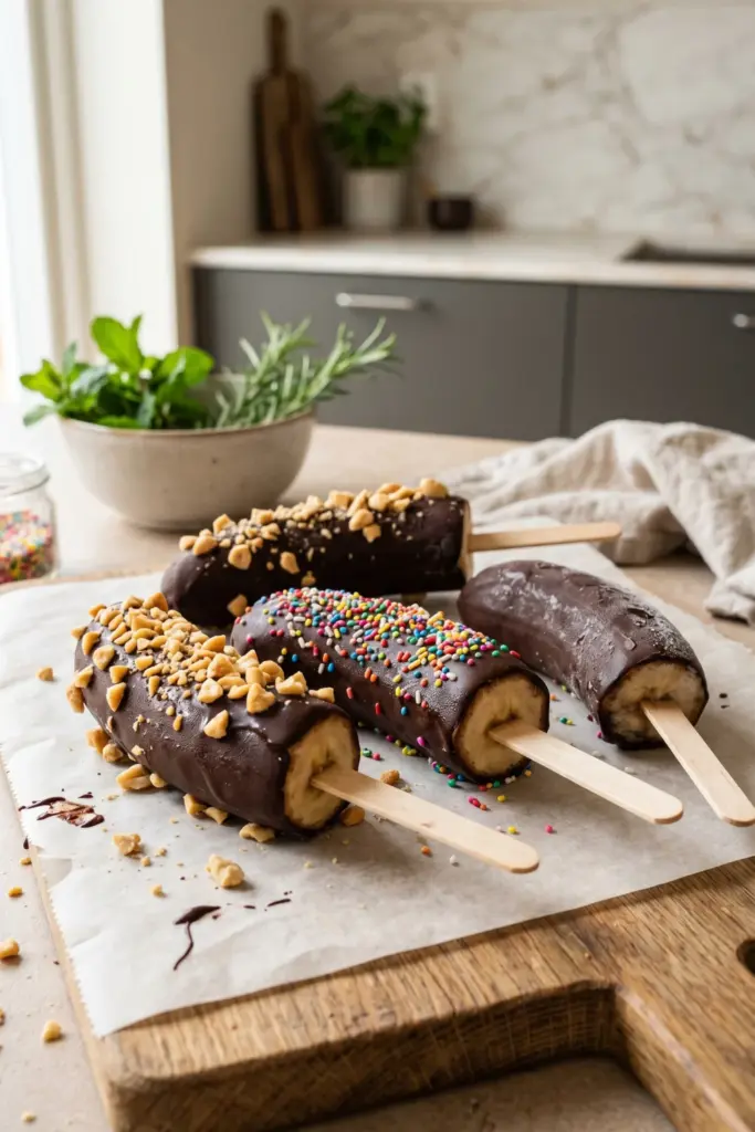 chocolate-covered-frozen-bananas-summer-dessert-ideas
