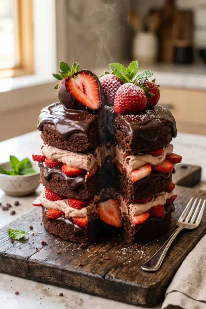 chocolate-dipped-strawberry-classic-shortcake-creamy-layers