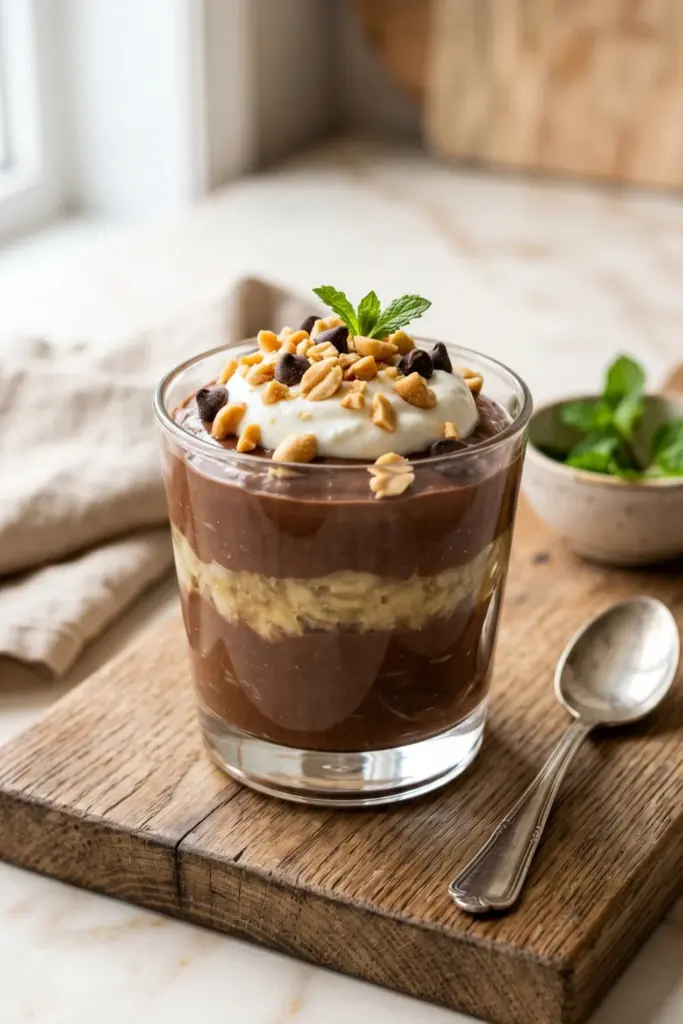 chocolate-peanut-butter-banana-pudding-summer-mini-dessert