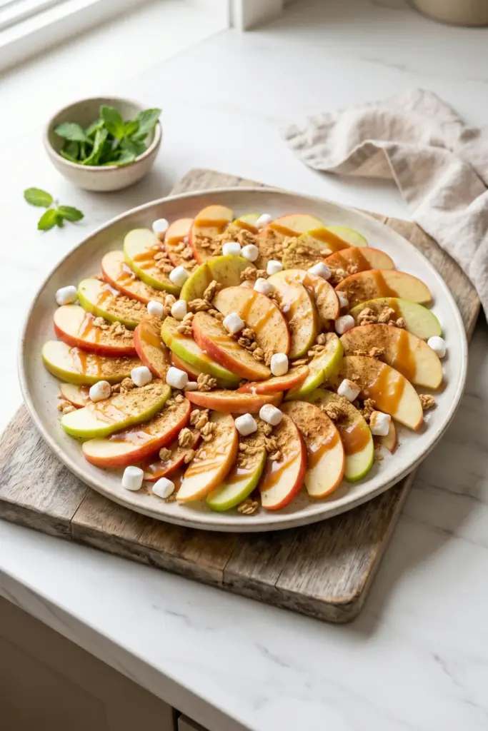 cinnamon-apple-nachos-easy-summer-3-ingredient-desserts
