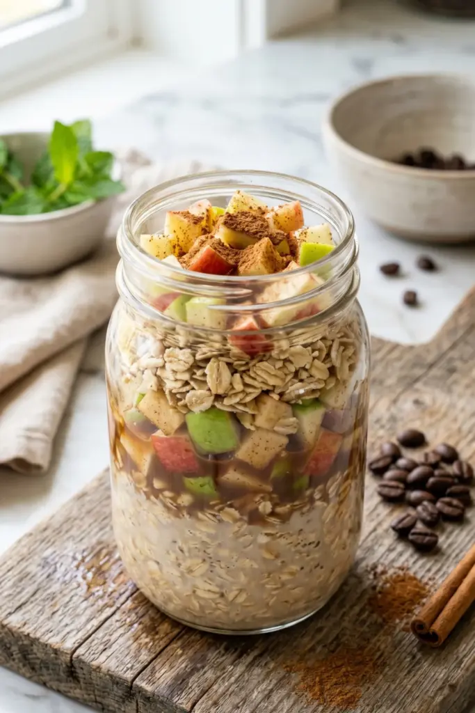 cold-brew-apple-cinnamon-overnight-oats-inviting-breakfast
