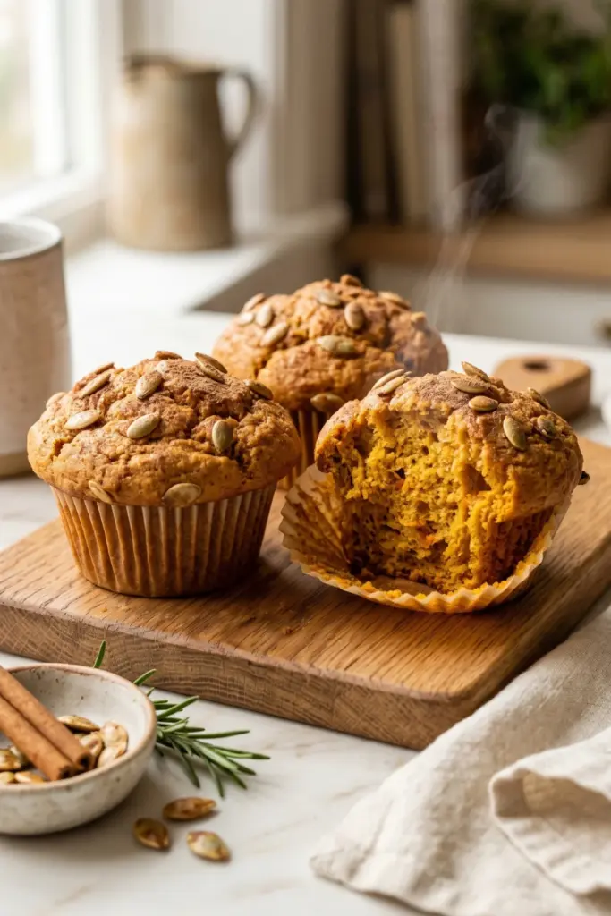 cozy-pumpkin-spice-muffins-healthy-low-calorie-breakfast
