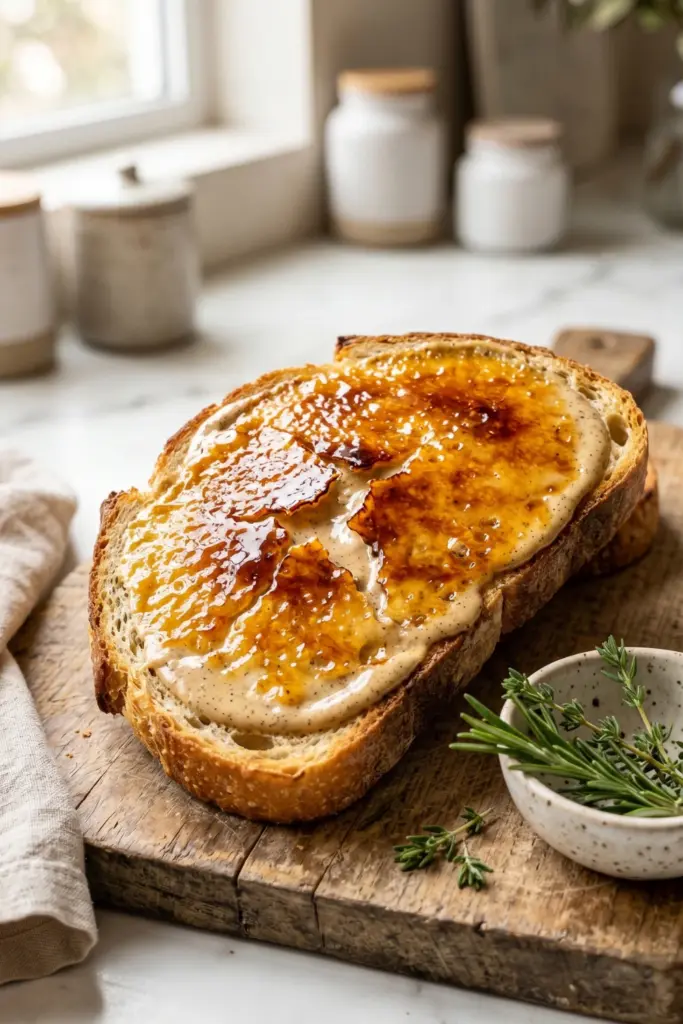 creme-brulee-style-almond-butter-toast-luxury