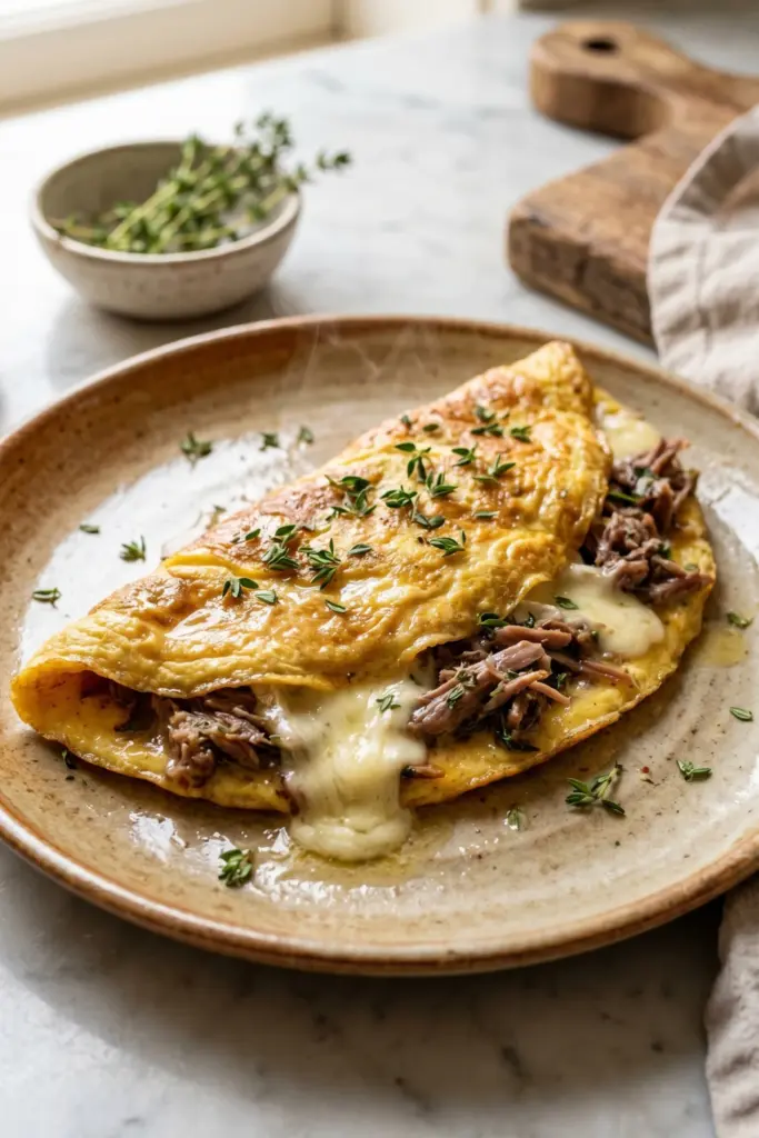 duck-confit-brie-omelet-luxury-keto-breakfast