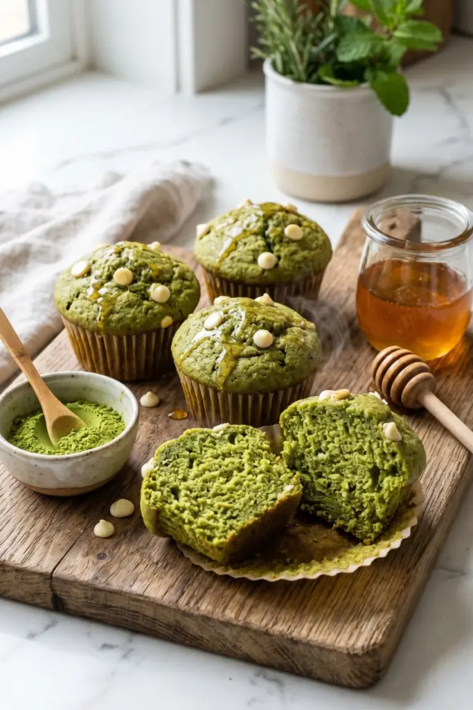 energizing-matcha-green-tea-muffins-healthy-low-calorie-breakfast