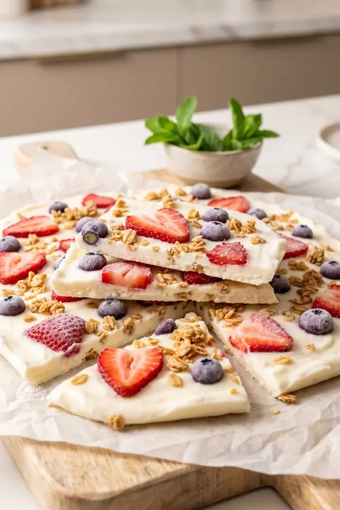 frozen-greek-yogurt-berry-bark-no-bake-summer-desserts