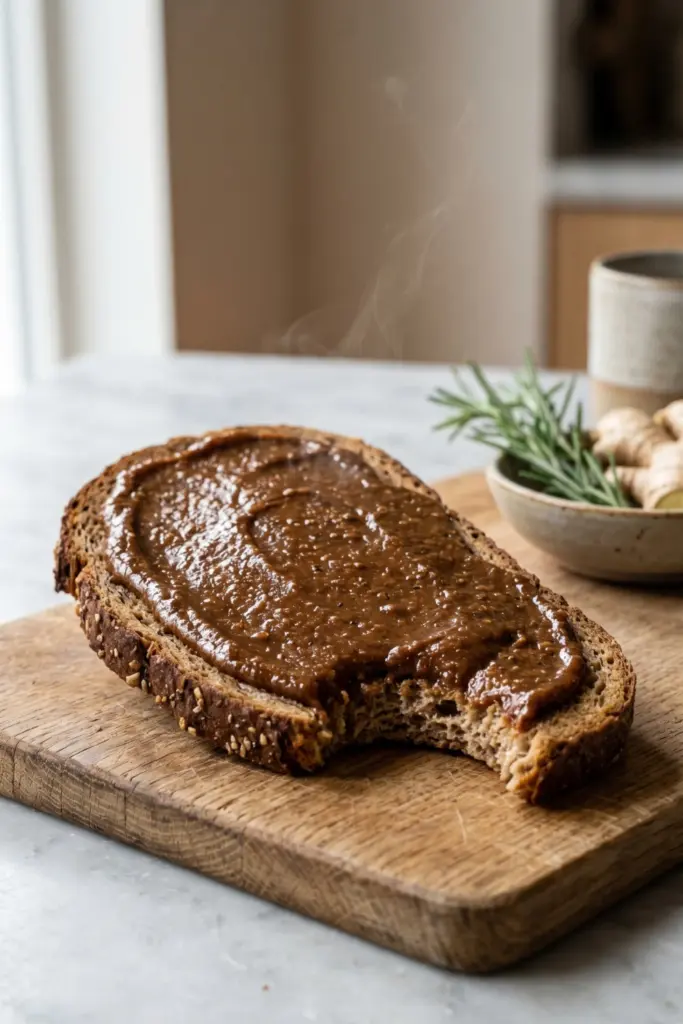 gingerbread-peanut-butter-protein-toast