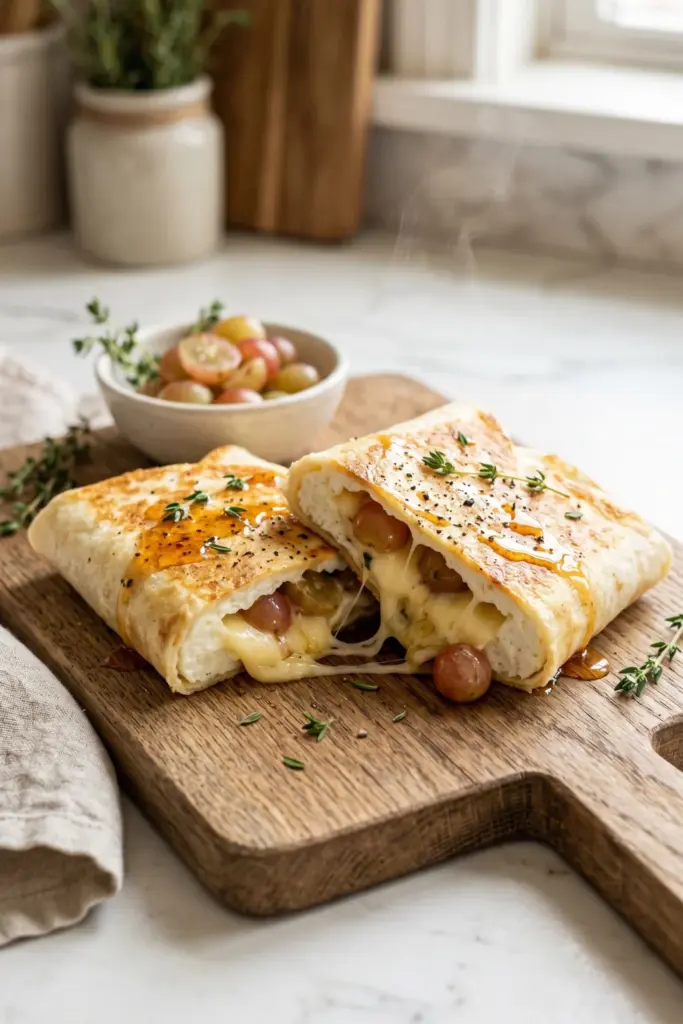 gruyere-champagne-grapes-egg-white-wrap-cheese-board-luxury-breakfast-wraps