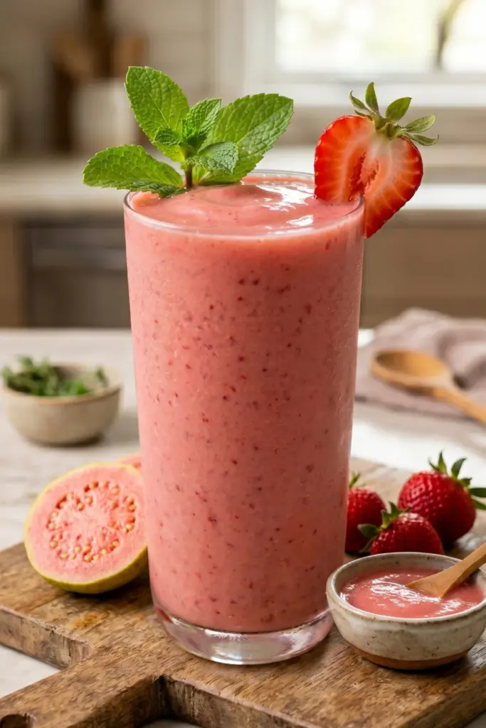 guava-strawberry-hydration-boost-tropical-smoothie-breakfast