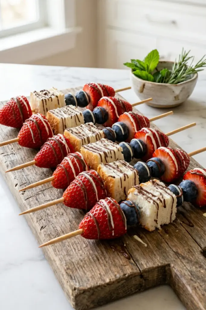 healthy-easy-summer-fourth-july-dessert-recipe-berry-cream-skewers-patriotic-kebabs