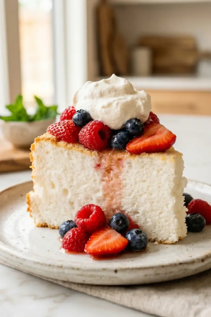 healthy-easy-summer-fourth-july-dessert-recipe-light-angel-food-cake-mixed-berries
