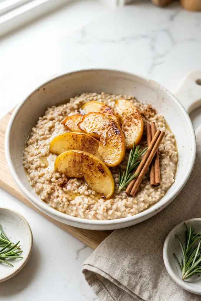 honey-roasted-apple-cinnamon-steel-cut-oats-inviting-breakfast
