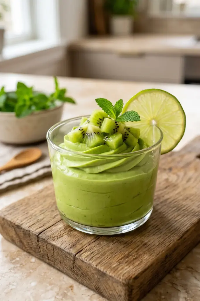 kiwi-lime-avocado-mousse-summer-mini-dessert