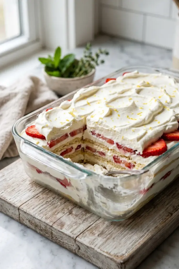 lemon-icebox-cake-whipped-cream-creamy-summer-desserts