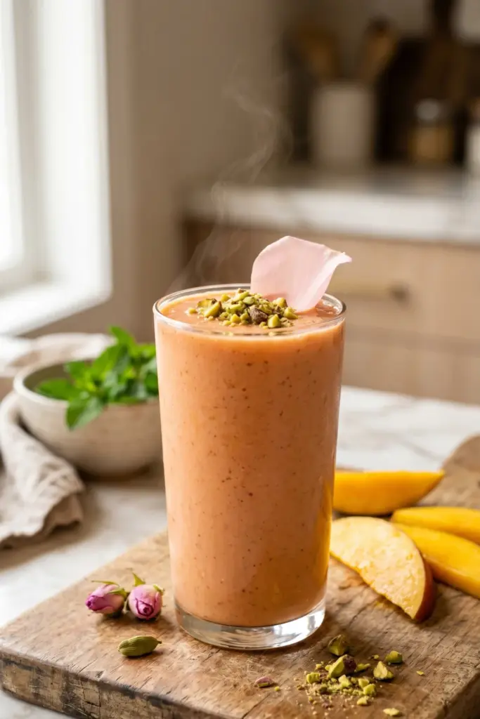 mango-cardamom-rose-smoothie-tropical-smoothie-breakfast