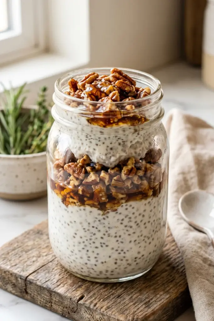 maple-pecan-chia-pudding-breakfast-jar