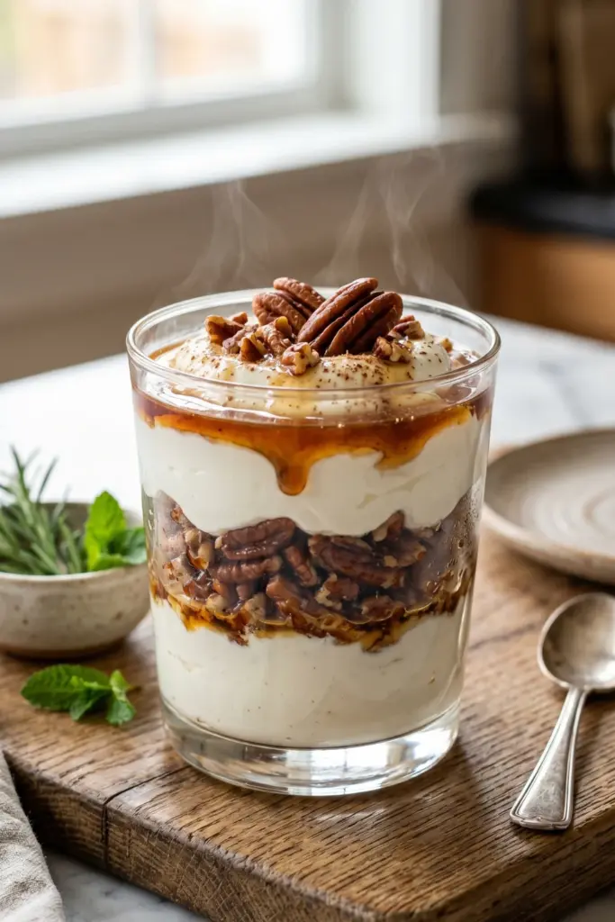 maple-pecan-pie-parfait-cozy-greek-yogurt-breakfasts
