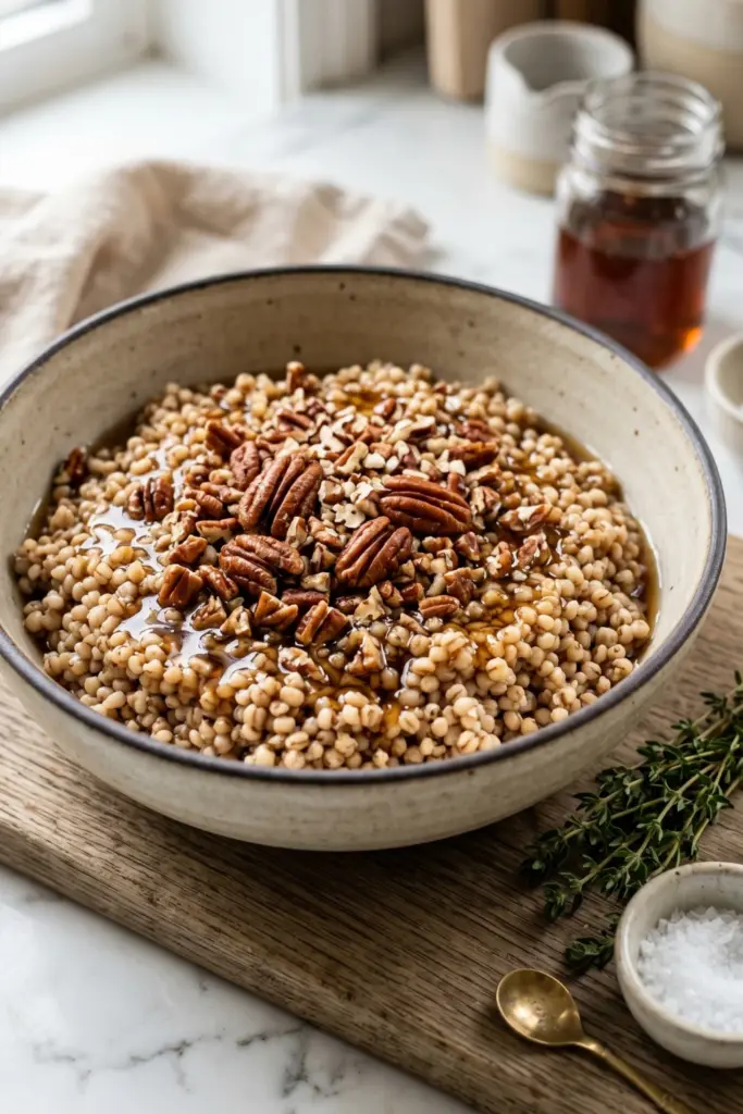 maple-pecan-sorghum-bowl-high-fiber-breakfasts