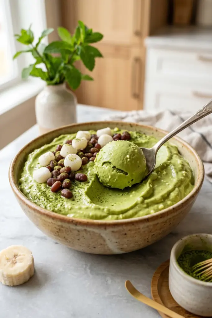 matcha-cottage-cheese-nice-cream-summer-dessert