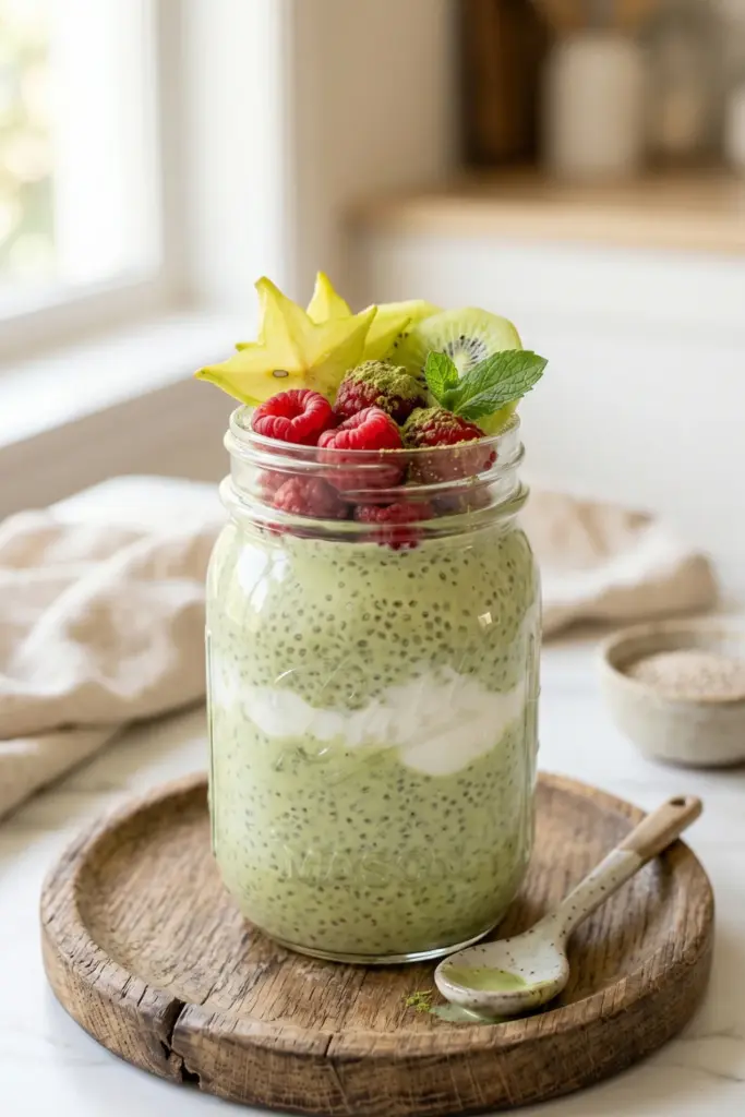 matcha-white-chia-breakfast-jar