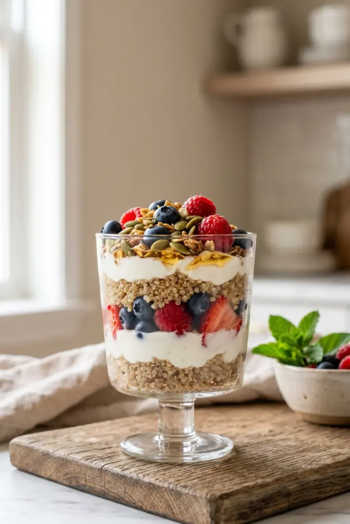 mixed-berry-quinoa-parfait-summer-mini-dessert