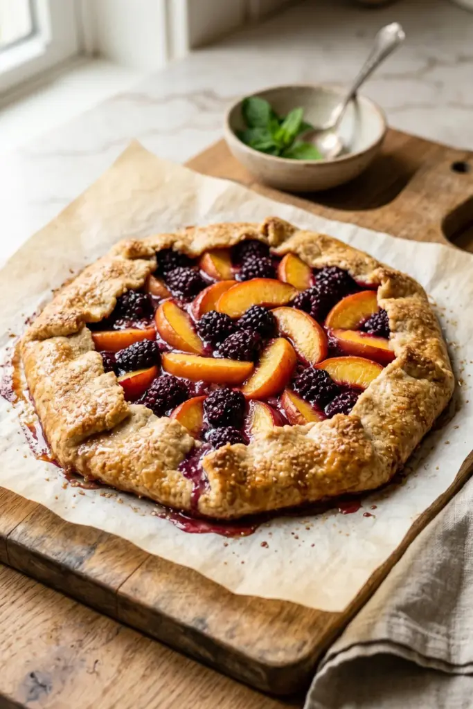 nectarine-blackberry-galette-gluten-free-summer-fruit-desserts