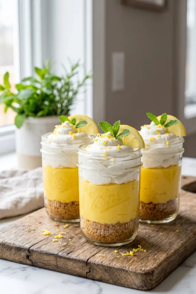 no-bake-lemon-cheesecake-jars-healthy-easy-tiktok-summer-dessert