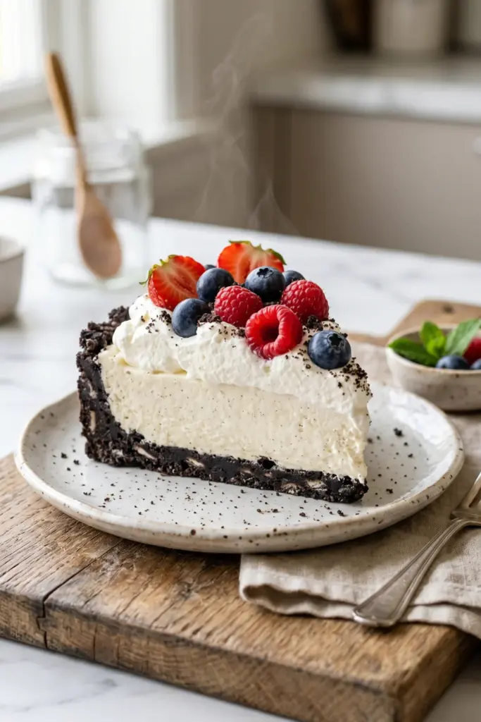 oreo-cookie-crust-cream-filling-no-bake-summer-parties