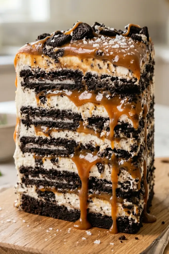 oreo-salted-caramel-drizzle-cake-no-bake-summer-parties