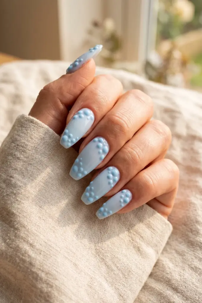 pastel-blue-bubble-dots-blue-abstract-summer-nail-designs-ideas