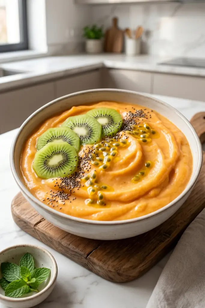 peach-mango-nice-cream-bowls-healthy-easy-tiktok-summer-dessert