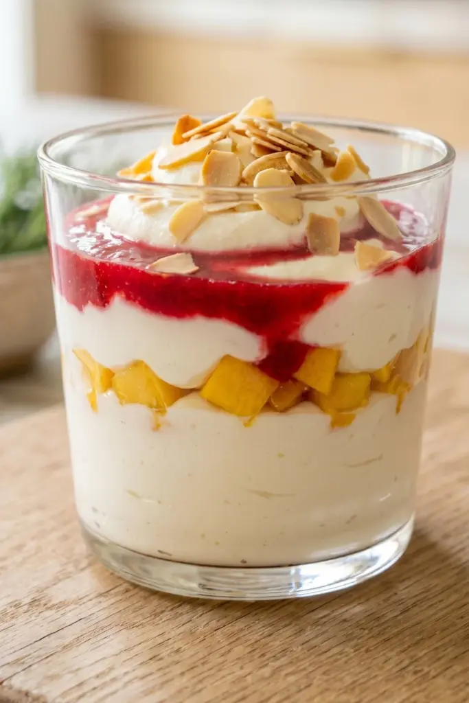 peach-melba-cottage-cheese-mousse-summer-dessert
