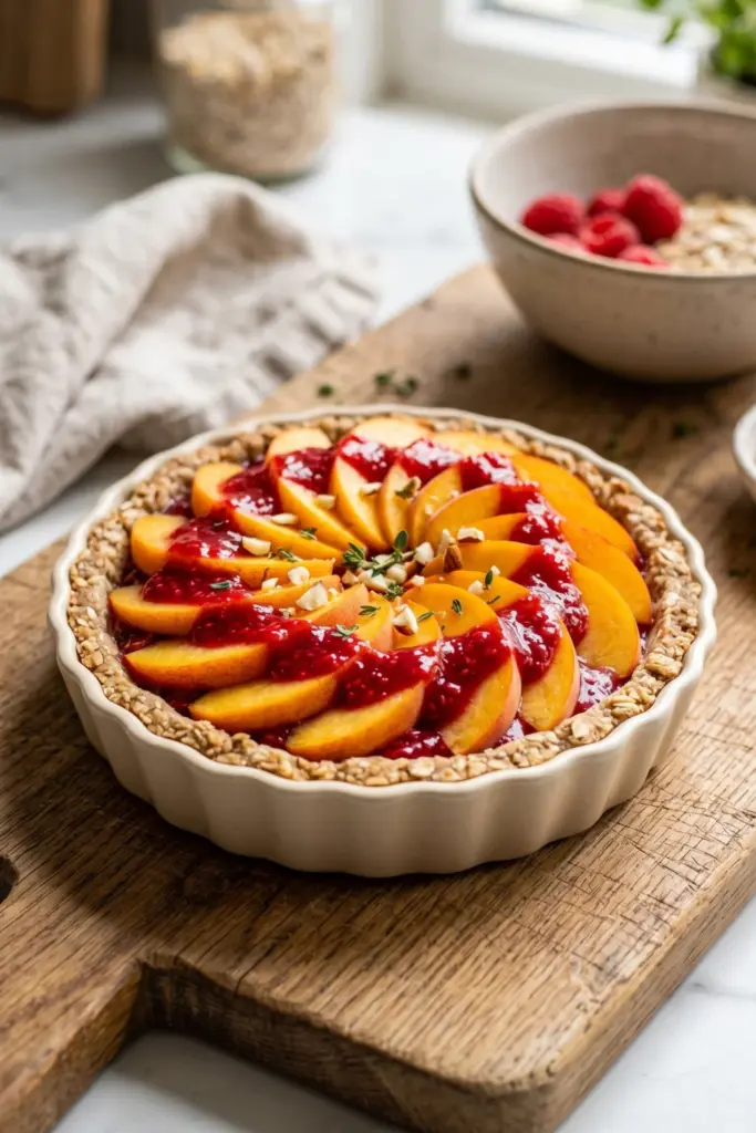peach-melba-vegan-tarts-healthy-no-bake-summer-desserts
