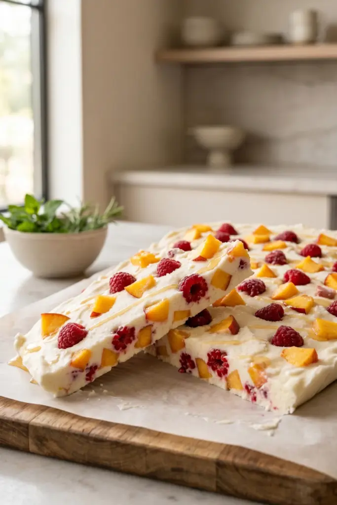 peach-raspberry-frozen-yogurt-bark-easy-summer-3-ingredient-desserts