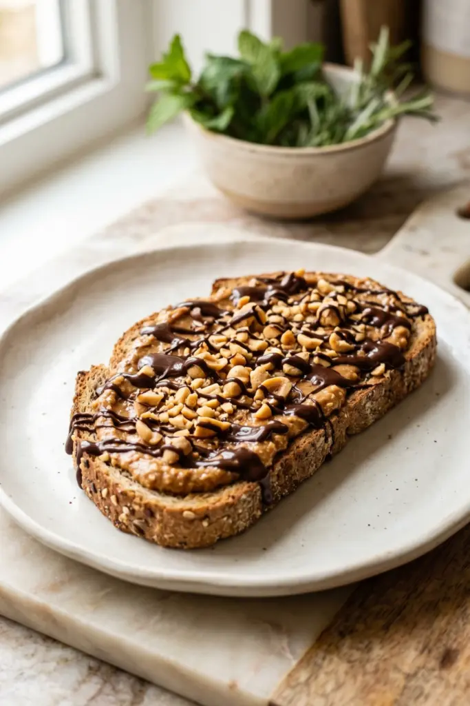 peanut-butter-cup-protein-toast