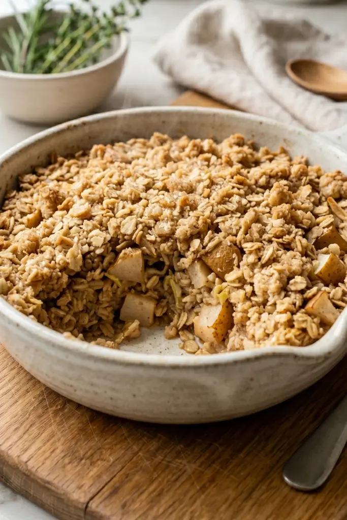 pear-ginger-crunch-baked-oatmeal-cozy-breakfast-recipes