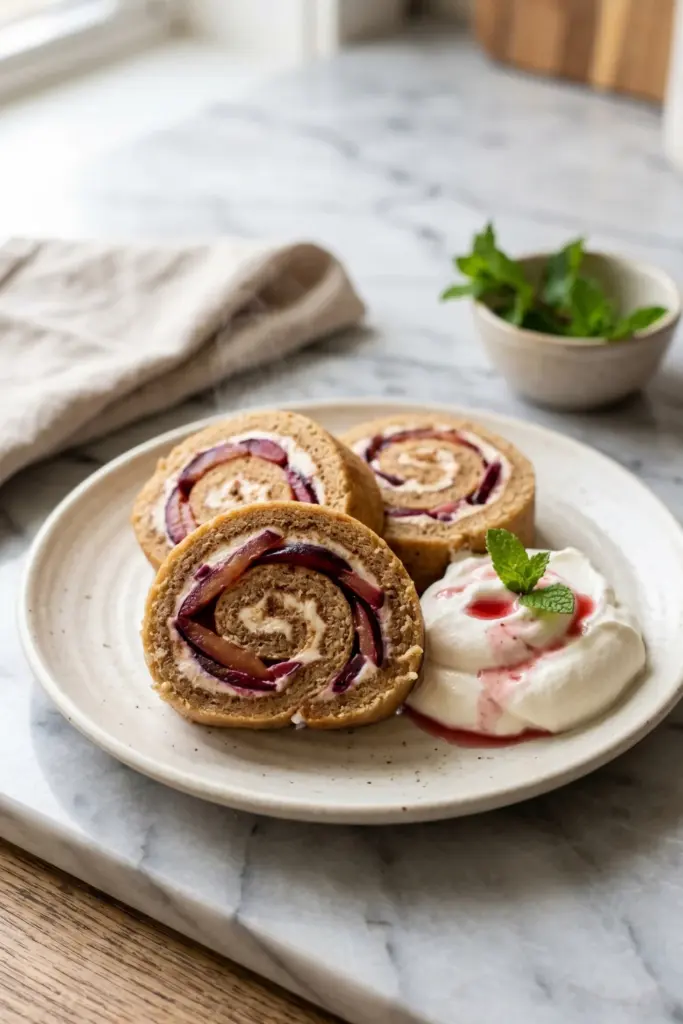 plum-cinnamon-shortcake-roll-ups-summer-cheesecake
