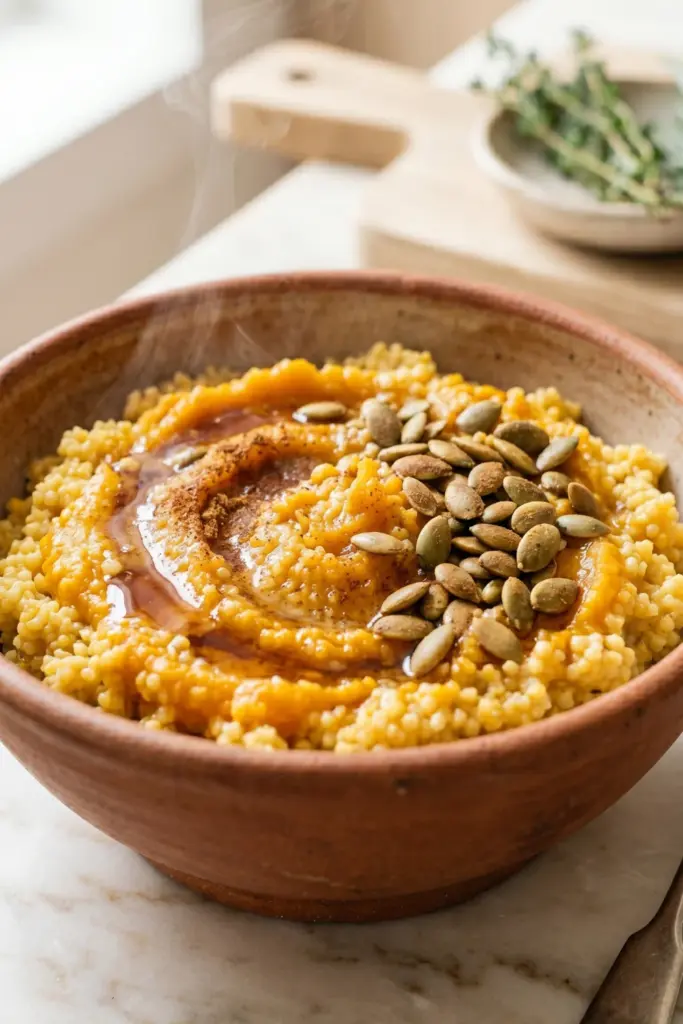 pumpkin-spice-millet-bowl-high-fiber-breakfasts