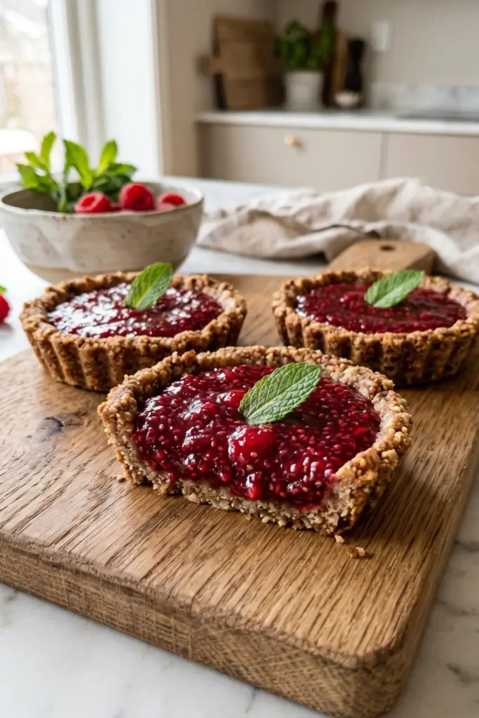 raspberry-chia-seed-jam-tarts-no-bake-summer-desserts