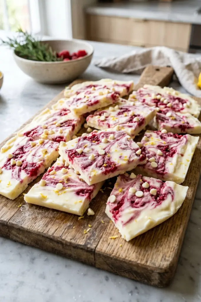 raspberry-lemon-frozen-yogurt-bark-no-bake-summer-desserts
