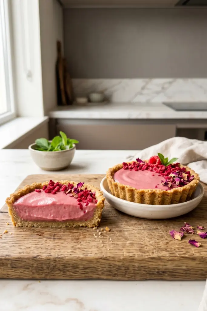raspberry-rose-vegan-cashew-cream-tarts-creamy-summer-desserts