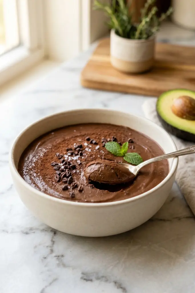 rich-avocado-chocolate-mousse-dairy-free-creamy-summer-desserts