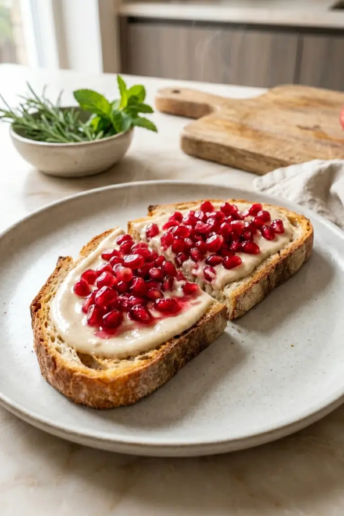 rose-water-pomegranate-almond-butter-toast-luxury