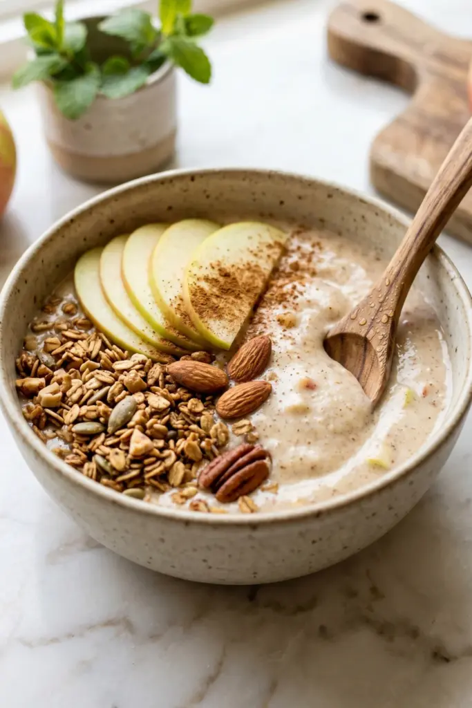spiced-apple-oat-smoothie-bowl-inviting-breakfast
