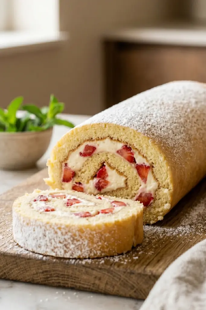 strawberry-cream-cheese-swiss-roll-easy-summer-soft-fluffy-swiss-rolls-recipe-ideas