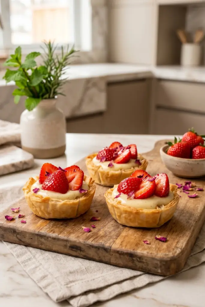 strawberry-rose-petal-tartlets-fancy-summer-dessert