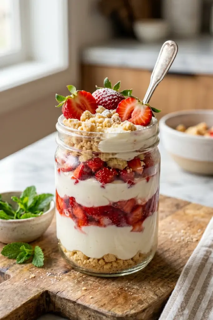 strawberry-shortcake-parfait-cozy-greek-yogurt-breakfasts
