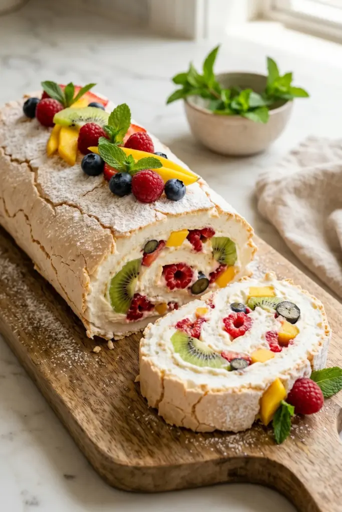 summer-fruit-pavlova-swiss-roll-easy-summer-soft-fluffy-swiss-rolls-recipe-ideas
